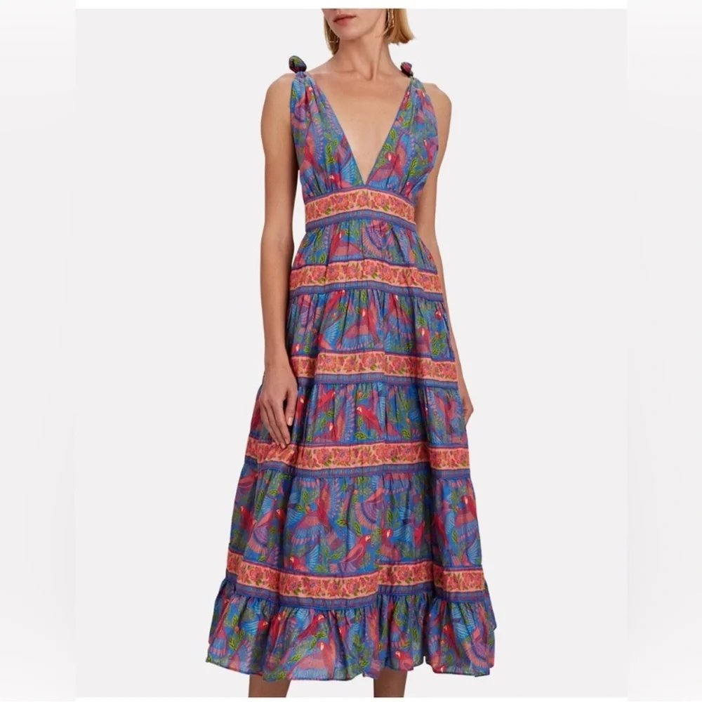 FARM Rio Colorful Patterned Midi Dress - Picture 10 of 10